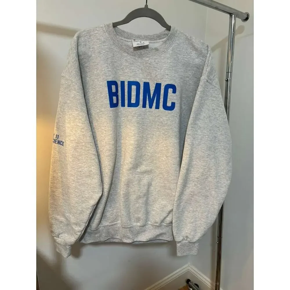 Champion BIDMC RN Sweatshirt XL Gray Pullover Crewneck Fleece Medical Nurse - Picture 4 of 7